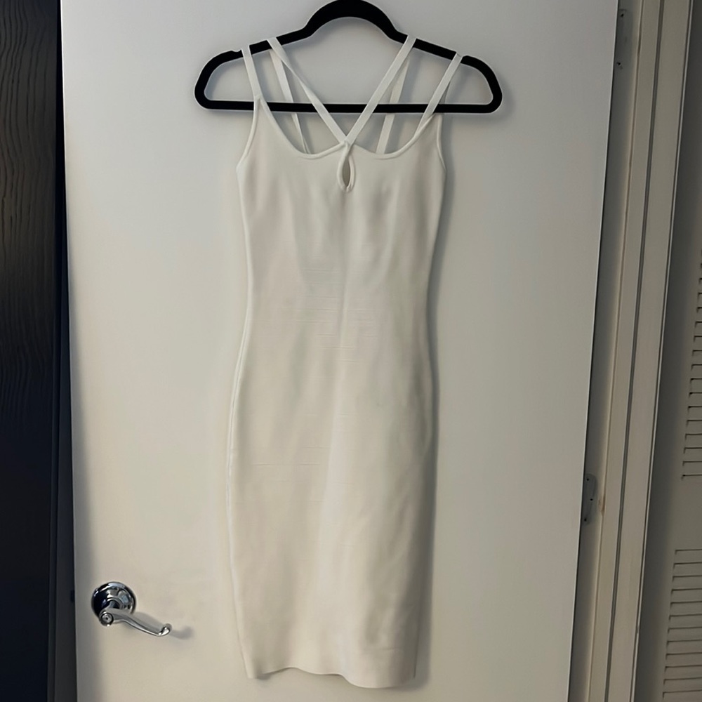Marciano white bandeau dress